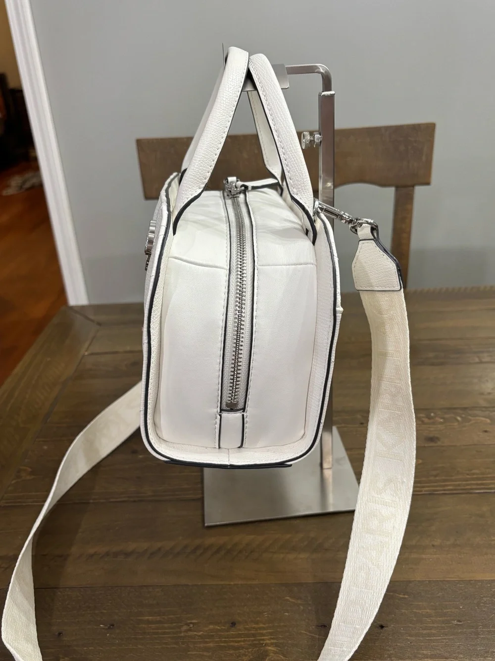 Karl Lagerfeld Maybelle Satchel with Pink and Silver Charms